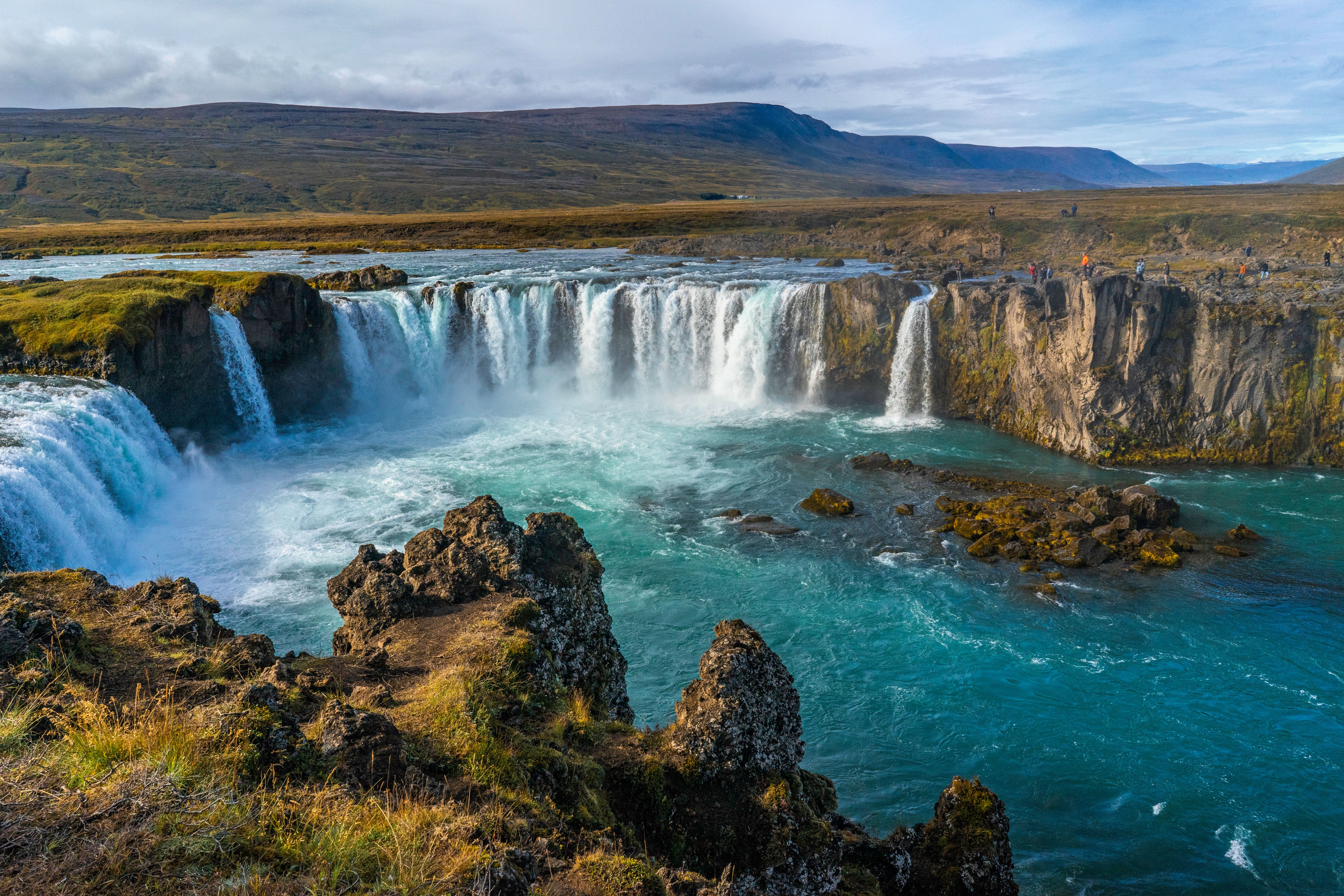 Faroe Islands and Iceland landscapes side by side