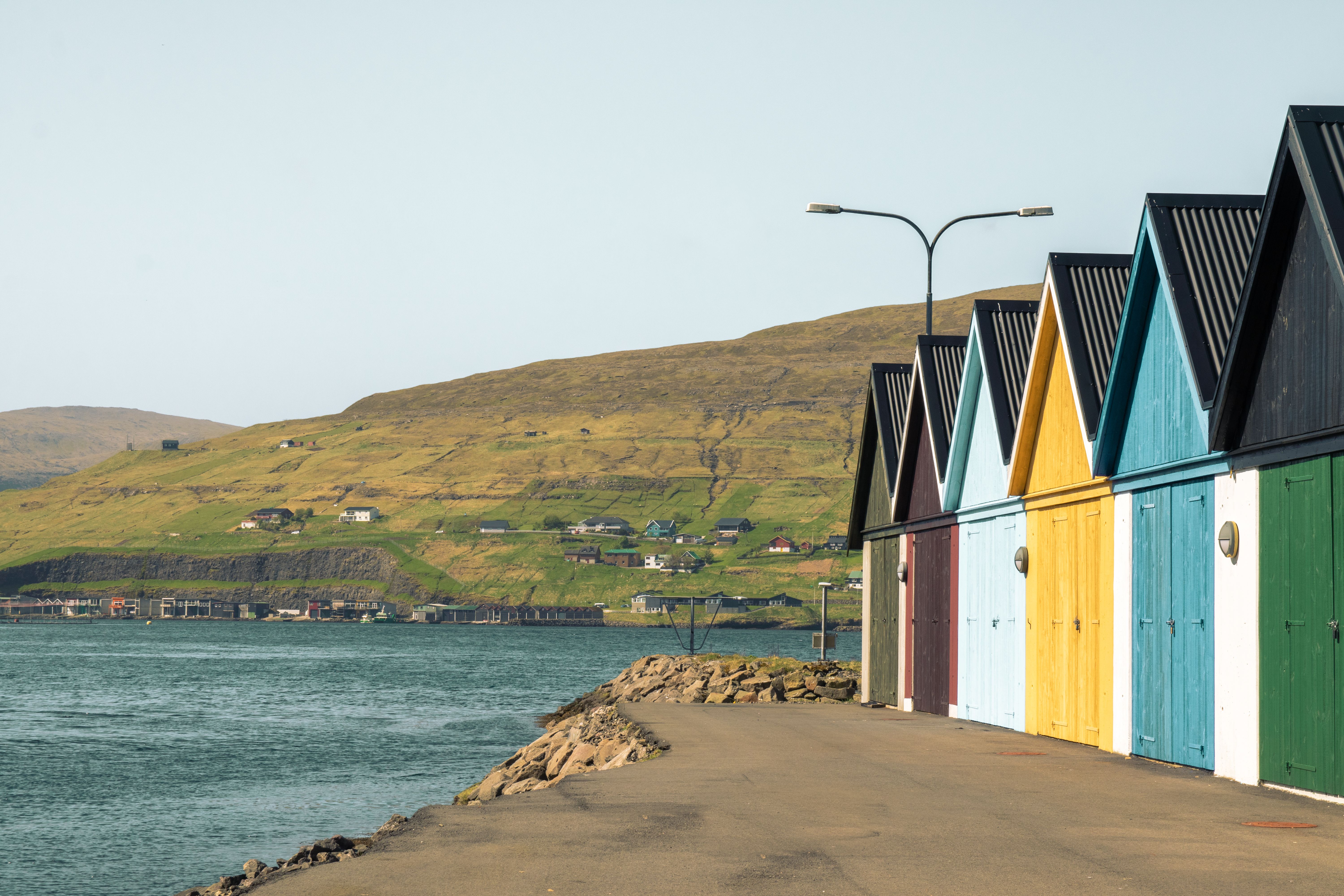 Road through a subsea tunnel in the Faroe Islands